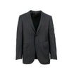 Striped Wool Two Button Suit - Gray
