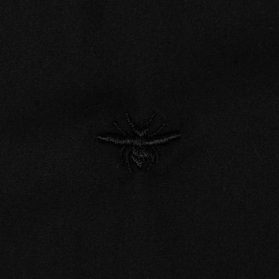 Tribal Cotton Dress Shirt - Black