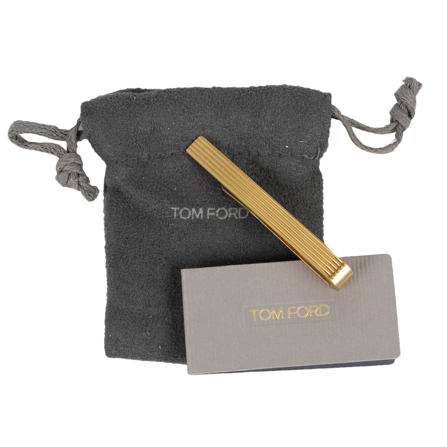 Brass Horizontal Tie Bar - Gold