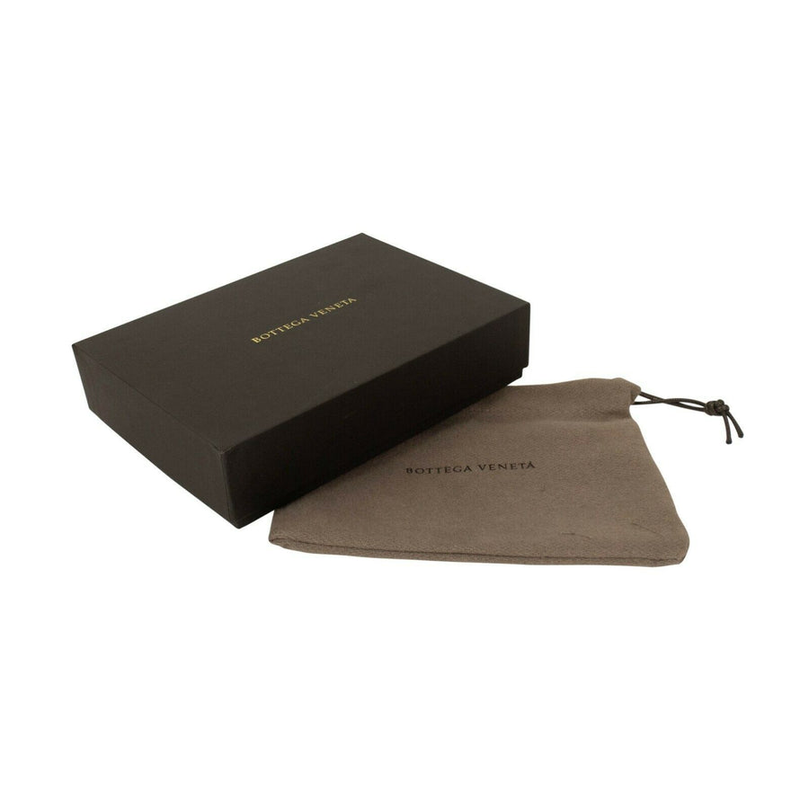 Leather Intrecciato Continental Wallet - Black