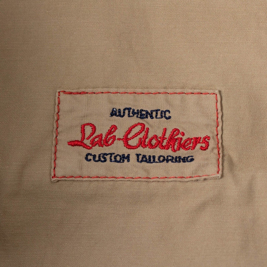 Beige Cotton Blend Pants