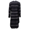 Long Patterned Shirt Dress - Multi