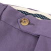 Purple Cotton Blend Dress Pants