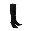 'Sandrine' Stretch Knee Boots - Black
