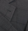 Wool Blend Windowpane Check 3/2 Button Sport Coat - Gray