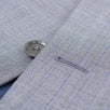 Striped Wool Two Button Suit - Light Gray