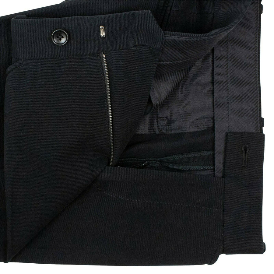 Cotton Blend Pants - Black
