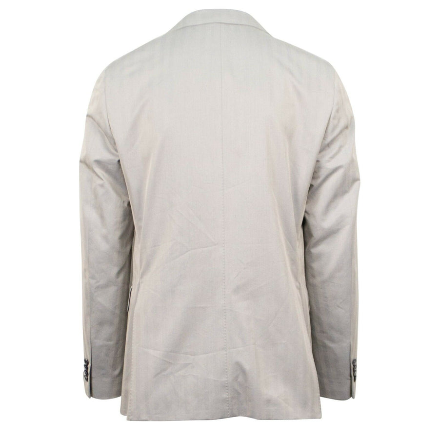 Drop 8 Cotton 3 Roll 2 Button Slim Fit Suit - Tan