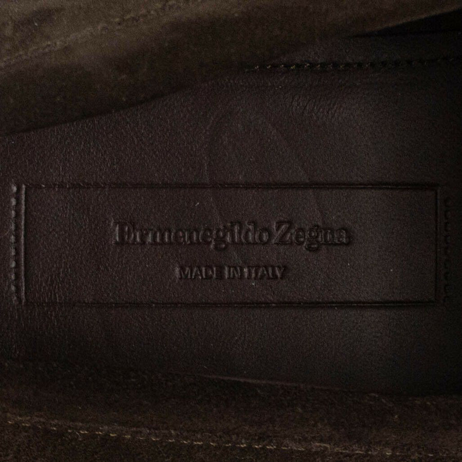 Suede Penny Loafer - Brown