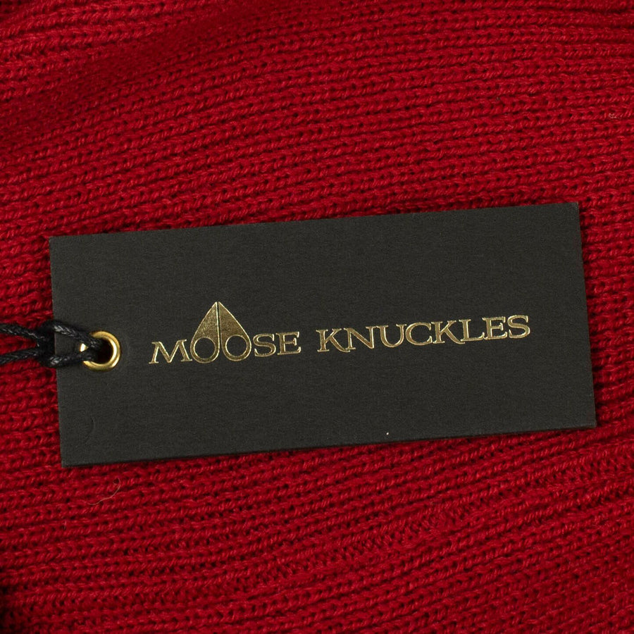 Women's Maple-Leaf Toque Pom Pom Hat - Red