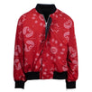 Reversible Paisley Bomber Jacket - Black / Red