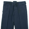 Cotton Classic Fit Pants - Navy Blue