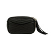 YSL Leather Grain De Poudre Roya Mini Crossbody Bag - Black