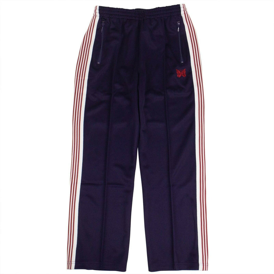 Polyester Side Stripe Track Pants - Purple