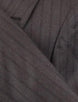 Subtle Stripe Wool 3/2 Button Suit - Brown