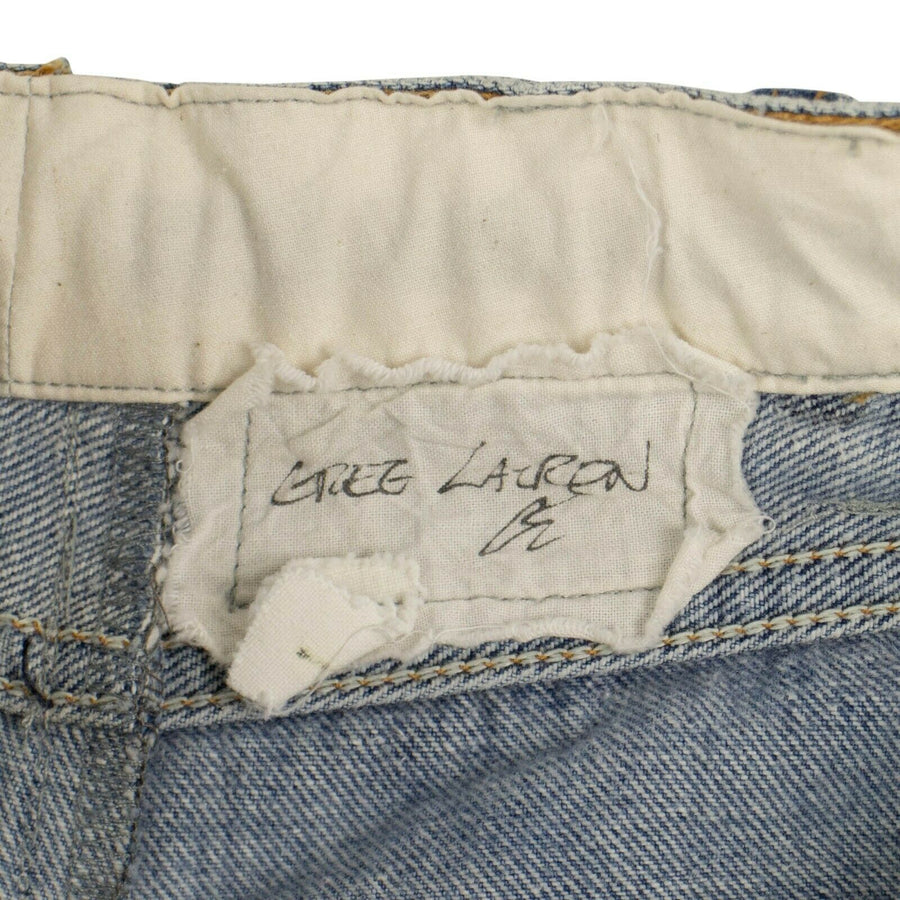 Vintage Denim Zipper  Jean Shorts - Blue