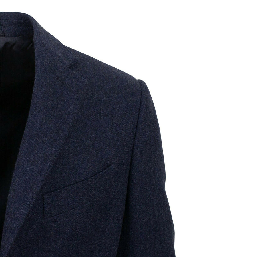 Drop 6 3 Roll 2 Button Wool Sport Coat - Navy Blue