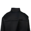 Oversize Scuba Button Front Jacket - Black / Orange
