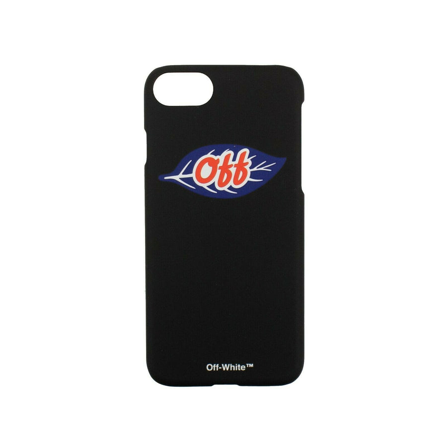 'Off' Leaf Iphone 7 Cover - Black