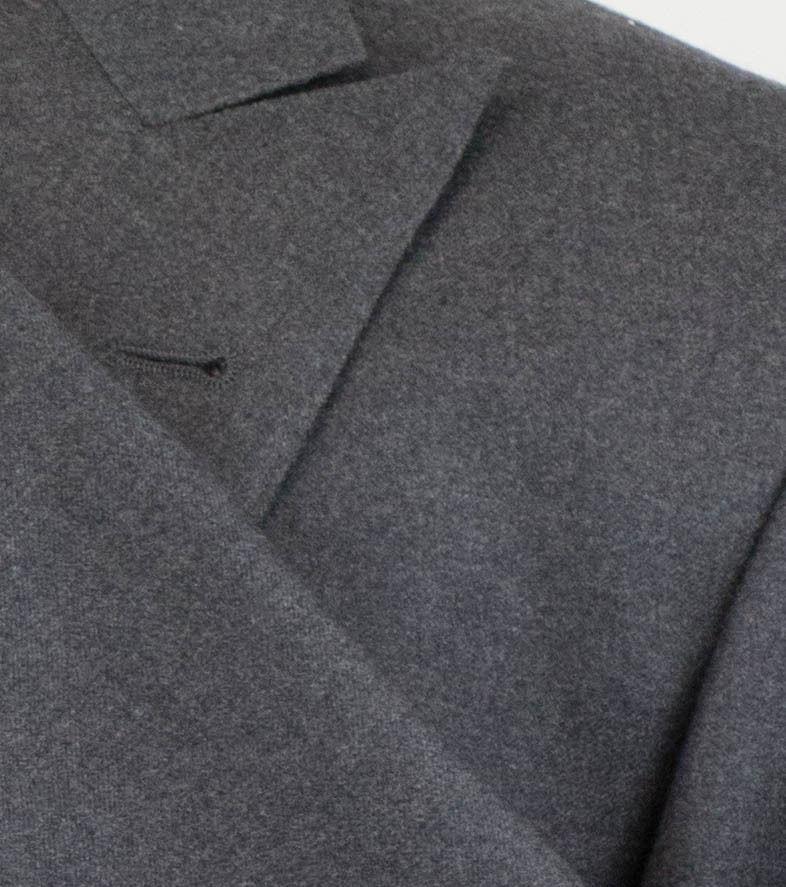 Wool 3 Roll 2 Button Sport Coat - Gray