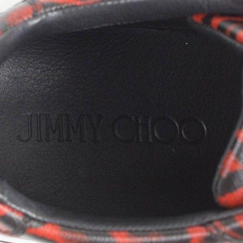 Portman Leather Lace-Up Low-Top Sneakers - Red / Black