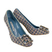 Vazza 105 Tweed Crystal Pumps - Blue