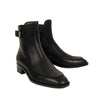 'Ecritoir' Leather Ankle Booties - Black
