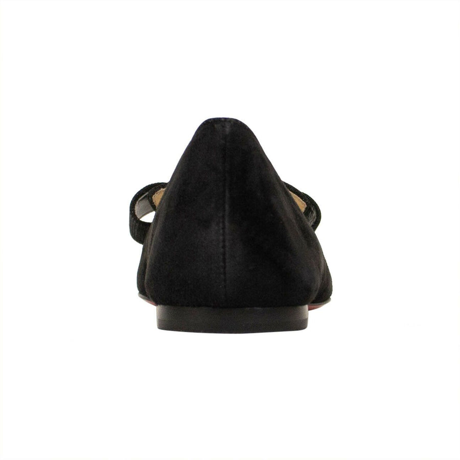 'Souriceau'  Velvet Flats - Black