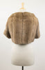 Mink Fur Zipped Jacket - Brown