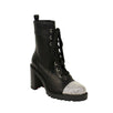 'TS Croc' Crystal-Cap Booties - Black