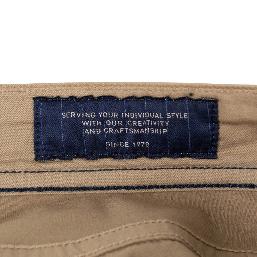 Tan Cotton Blend Pants