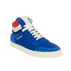 Leather 'Reeth' High-Top Sneakers - Blue