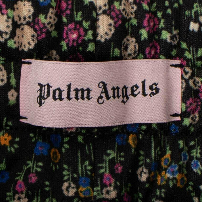 Side Stripe Floral Print Track Shorts - Multi