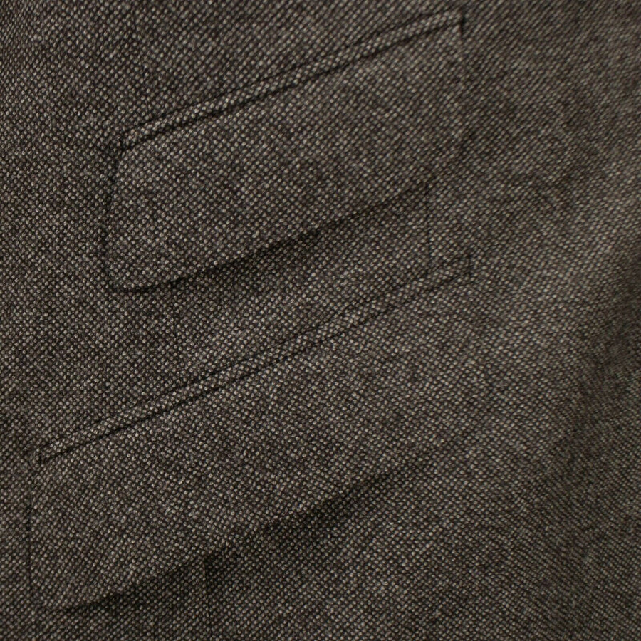Drop 7 Tweed Wool Three Roll Two Button Wool Sport Coat - Brown