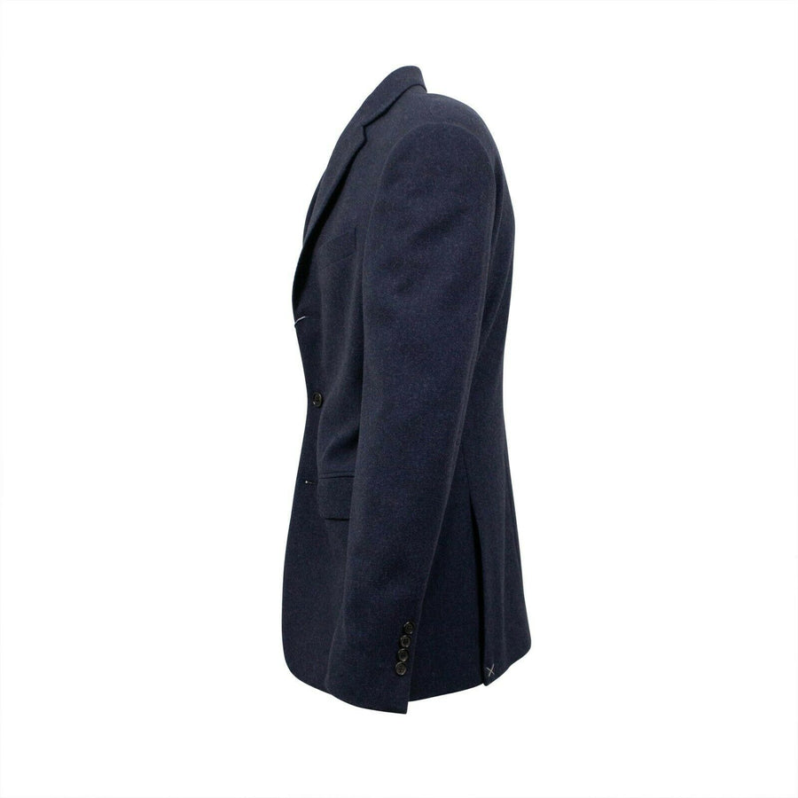Drop 6 3 Roll 2 Button Wool Sport Coat - Navy Blue