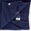 Blue Cotton Blend Pants