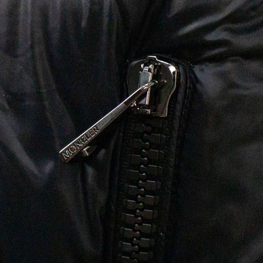 Seritte Down Filled Quilted Puffer Coat - Black
