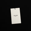 Cotton Celine Logo On Back Hoodie Sweatshirt - Black
