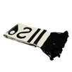 Women's Wool Blend 'Sorry Not Sorry' Scarf - Black And White