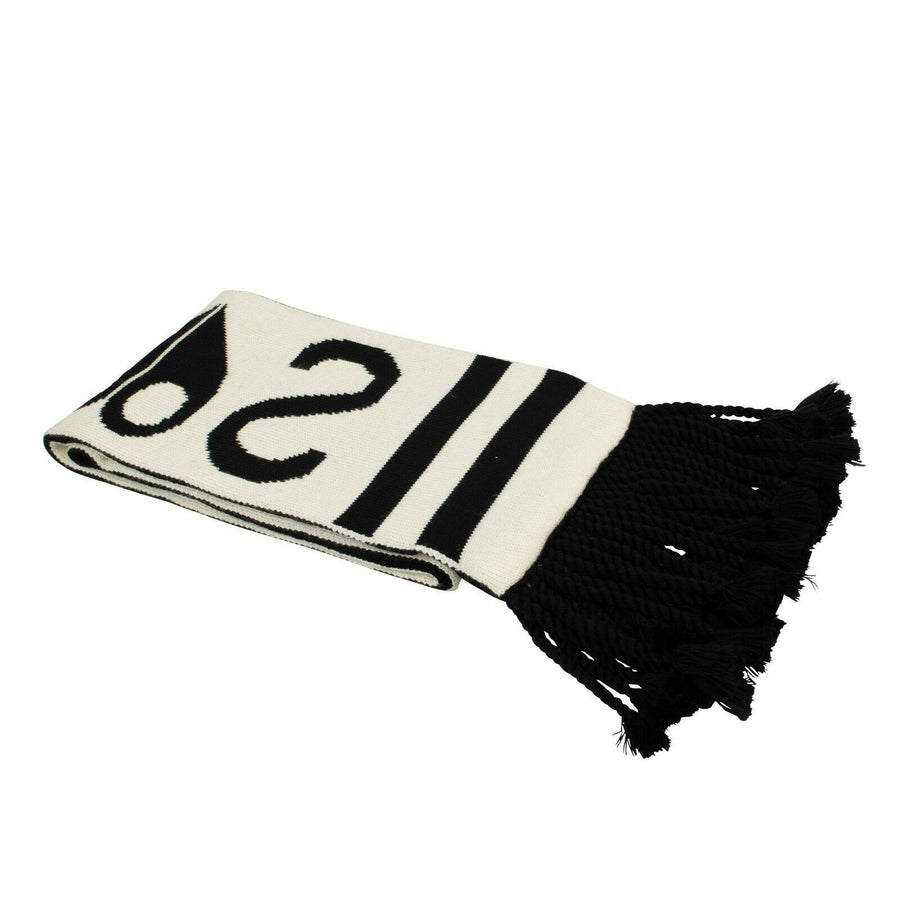 Women's Wool Blend 'Sorry Not Sorry' Scarf - Black And White