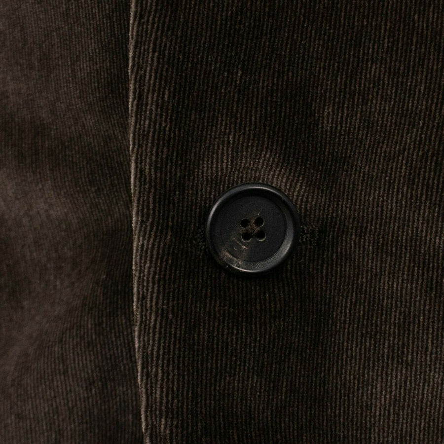 Drop 7 Velvet Cotton Blend 3 Roll 2 Button Sport Coat - Brown