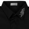 Tribal Cotton Dress Shirt - Black