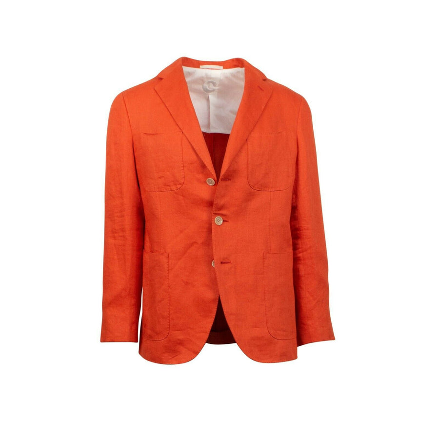 Drop 8 Linen 3 Roll 2 Button Sport Coat - Orange