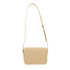 Shiny Calfskin Leather Medium Triomphe Cross Body Bag - Nude