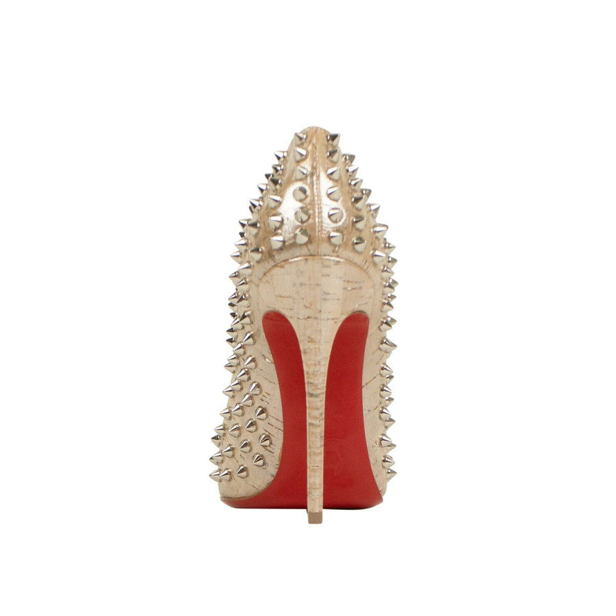 Follies Spikes 100mm Pumps - Pale Gold