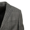 Drop 6 Plaid Wool Blend 3 Roll 2 Button Classic Fit Suit - Gray