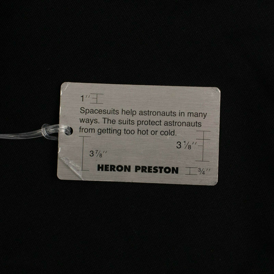 Cotton NASA Slogan Hoodie - Black