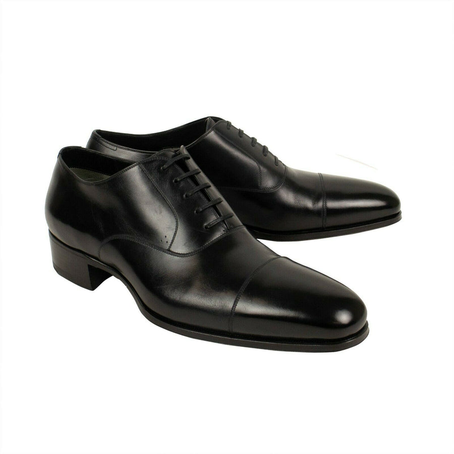 Leather 'Gianni' Oxford Dress Shoes - Black