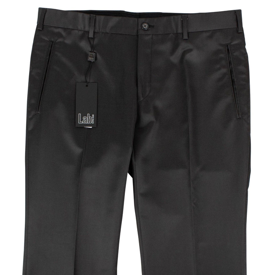 Black Wool Blend Dress Pants