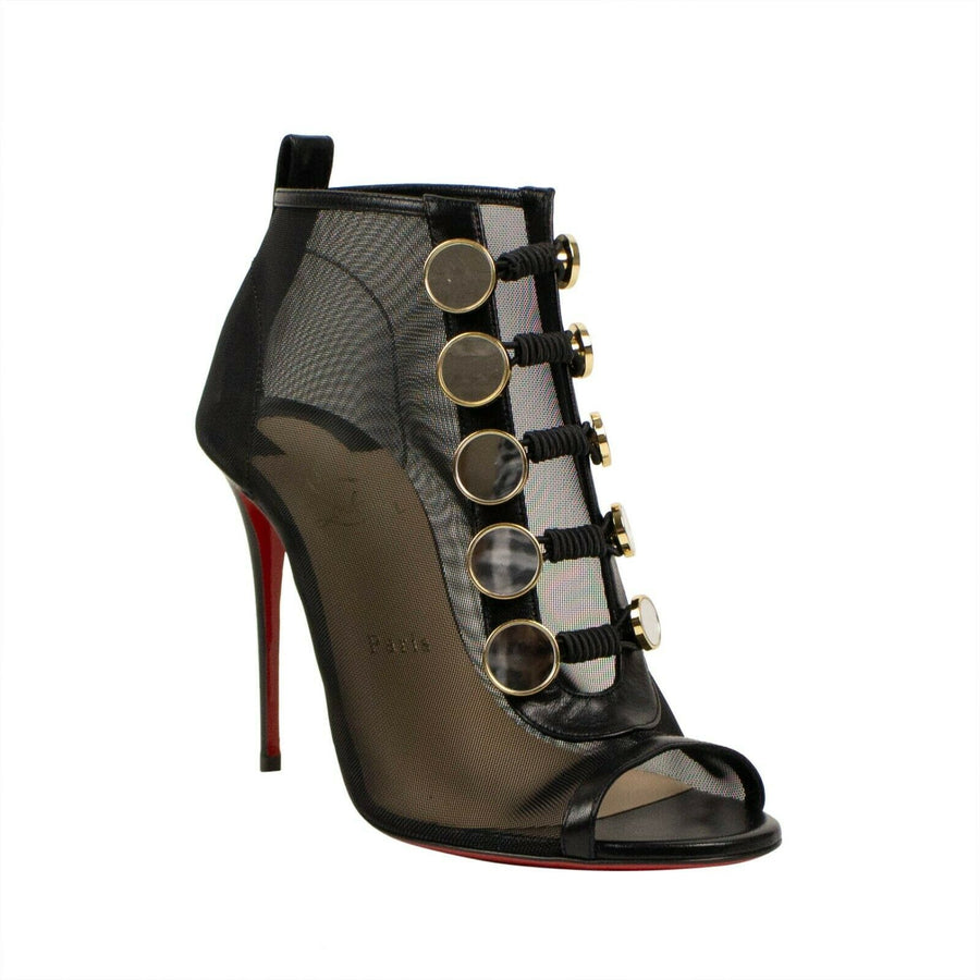 Marikate Open Toe Ankle Boots - Black